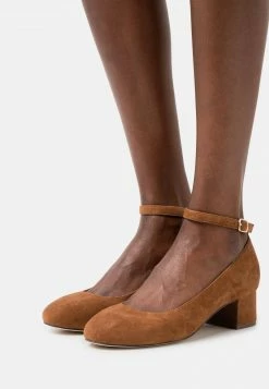 Anna Field LEATHER - Tacones - Cognac, Mujer