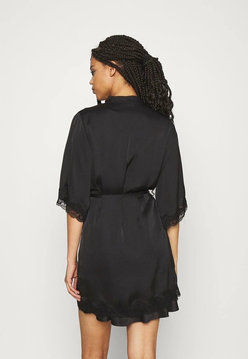 Anna Field ARIANA SATIN KIMONO - Albornoz - Black, Mujer 5 Anna Field ARIANA SATIN KIMONO - Albornoz - Black, Mujer - Imagen 3