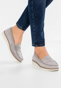 Anna Field COMFORT LEATHER - Mocasines - Grey, Mujer