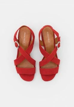 Anna Field LEATHER - Sandalias - Red, Mujer -Anna Field Ventas 2022 68177e596beb4ed7b87b565c2464b34f