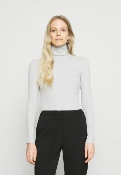 Anna Field Camiseta De Manga Larga - Mottled Light Grey, Mujer