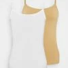 Anna Field 2 PACK - Top - White/tan, Mujer -Anna Field Ventas 2022 6b794f52546041dcb93ad988c5bd1a59