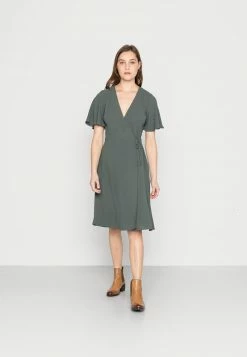 Anna Field Vestido Informal - Dark Green, Mujer