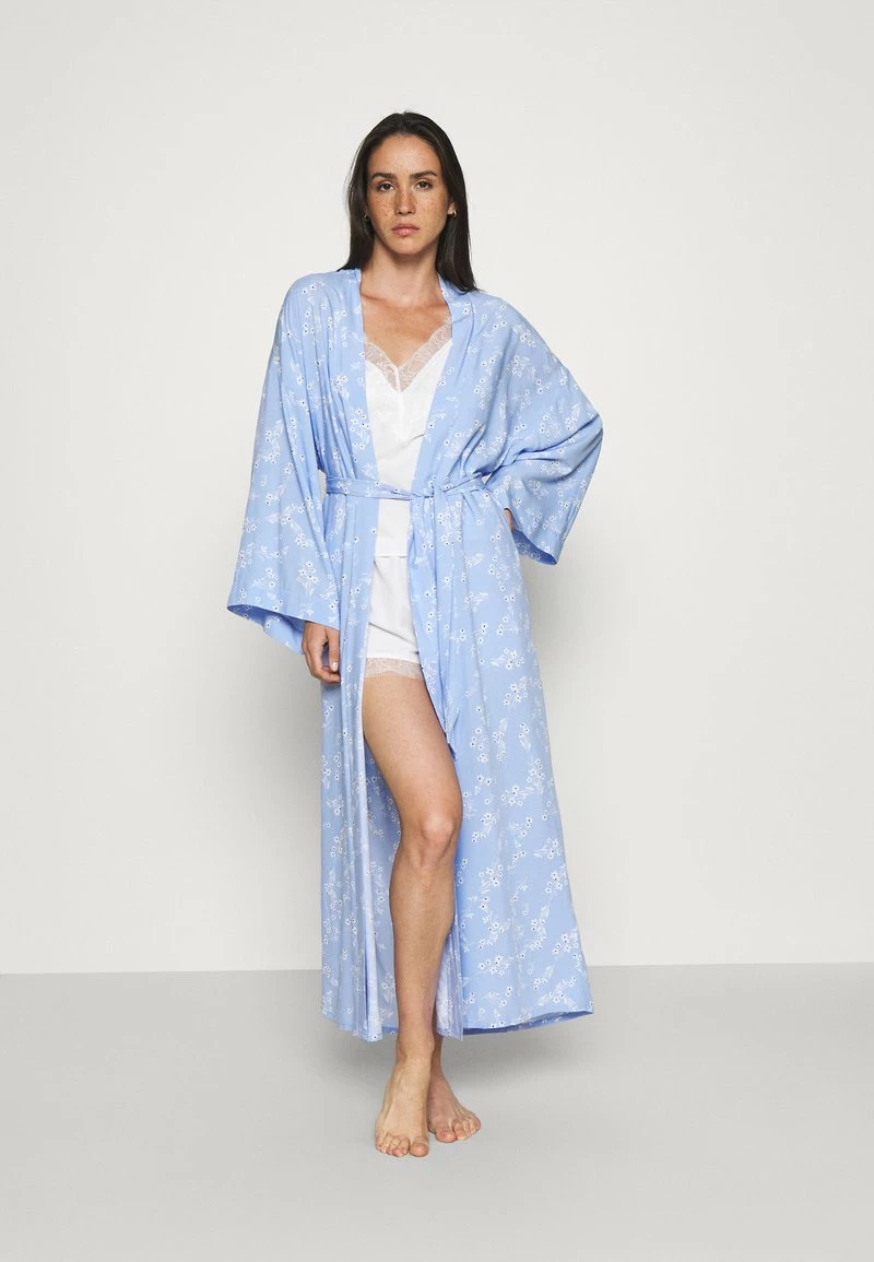 Anna Field LISHA LONG PRINTED ROBE - Albornoz - Blue Denim, Mujer 5 Anna Field LISHA LONG PRINTED ROBE - Albornoz - Blue Denim, Mujer - Imagen 3