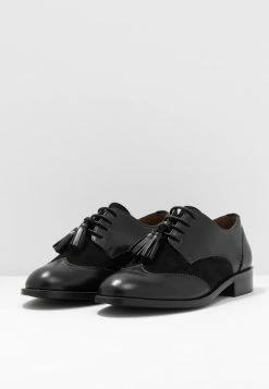 Anna Field LEATHER FLAT SHOES - Zapatos De Vestir - Black, Mujer -Anna Field Ventas 2022 748eb71c1bc6401cb8a51cef496e1c9c