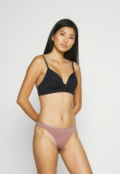 Anna Field 3 PACK SEAMLESS LACE - Tanga - Black/pink/blue, Mujer