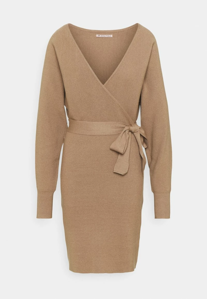 Anna Field Vestido De Punto - Mottled Dark Brown, Mujer 8 Anna Field Vestido De Punto - Mottled Dark Brown, Mujer - Imagen 6