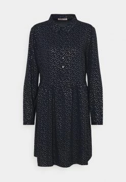 Anna Field Vestido Camisero - Blue/gold, Mujer