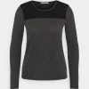 Anna Field Camiseta De Manga Larga - Mottled Dark Grey, Mujer -Anna Field Ventas 2022 7e6cd00500ff47448dd49d696f87420f