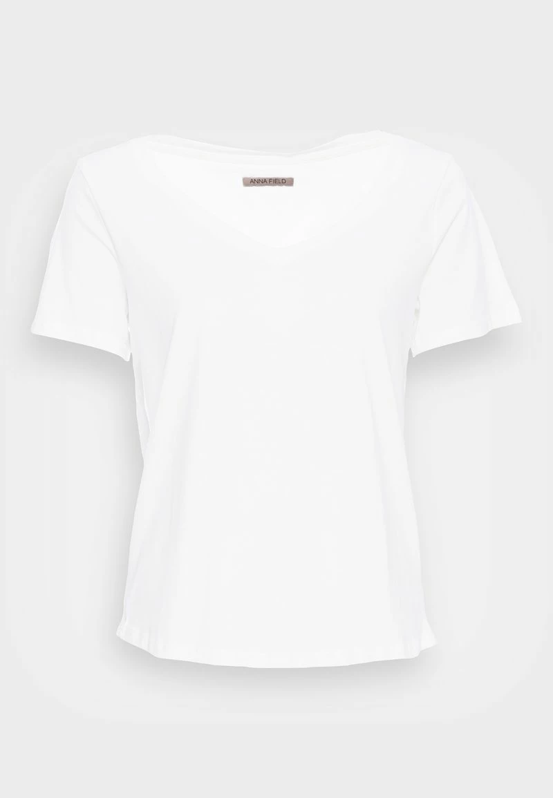 Anna Field Camiseta Básica - White, Mujer 6 Anna Field Camiseta Básica - White, Mujer - Imagen 4