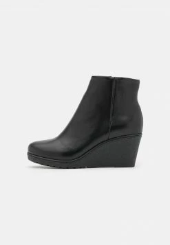 Anna Field LEATHER WINTER BOOT - Wedge Ankle Boots - Botines Bajos - Black, Mujer -Anna Field Ventas 2022 804ad973e7724429bccd6e0191cc9ce0