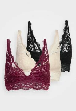 Anna Field 3PP BRALETTE - Top - Black/beige/dark Red, Mujer -Anna Field Ventas 2022 807791b3c1a94ac1b9278c65f85cb00e
