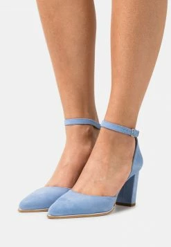 Anna Field LEATHER - Tacones - Light Blue, Mujer