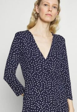 Anna Field Quarter Sleeves Wrap Mini Dress - Vestido Ligero - Dark Blue/white, Mujer -Anna Field Ventas 2022 84c988ca0fac4717aa6a05ab66c76c16