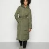 Anna Field LONG COAT WITH HOOD - Abrigo De Invierno - Khaki, Mujer -Anna Field Ventas 2022 86e4194cde434ff783ba5fc4350adc96