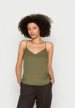 Anna Field Top - Khaki, Mujer