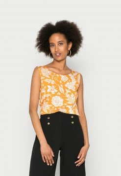 Anna Field Top - Dark Yellow, Mujer