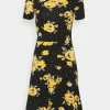 Anna Field Vestido Ligero - Black/yellow, Mujer