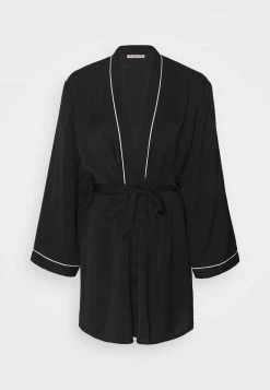 Anna Field AMANDA SATIN DRESSING GOWN - Albornoz - Black, Mujer -Anna Field Ventas 2022 8d83c445099f4342aabc07d1ce2caede