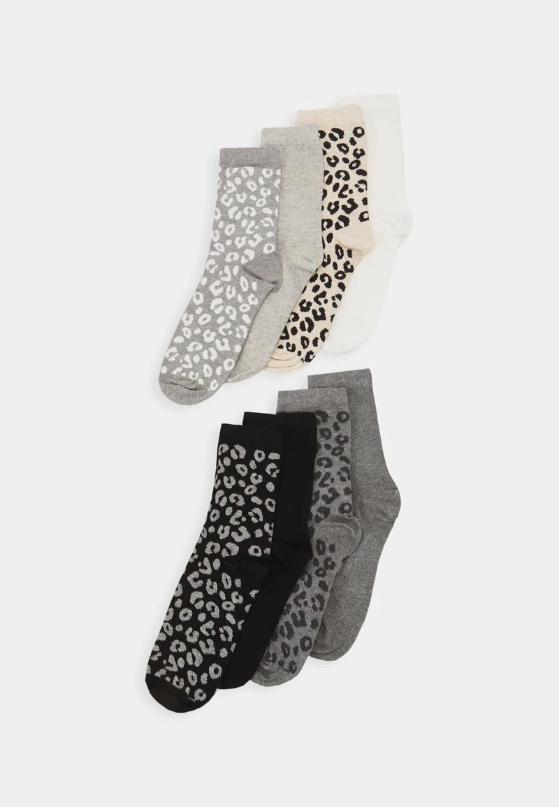 Anna Field 8PP LEOPARD ANKLE - Calcetines - Grey/black, Mujer 3 Anna Field 8PP LEOPARD ANKLE - Calcetines - Grey/black, Mujer