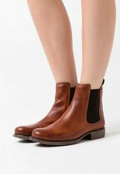 Anna Field LEATHER - Botines Bajos - Cognac, Mujer