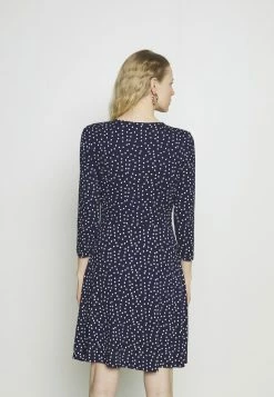 Anna Field Quarter Sleeves Wrap Mini Dress - Vestido Ligero - Dark Blue/white, Mujer -Anna Field Ventas 2022 999873dff9ba46c0a830211fa99cc0d0