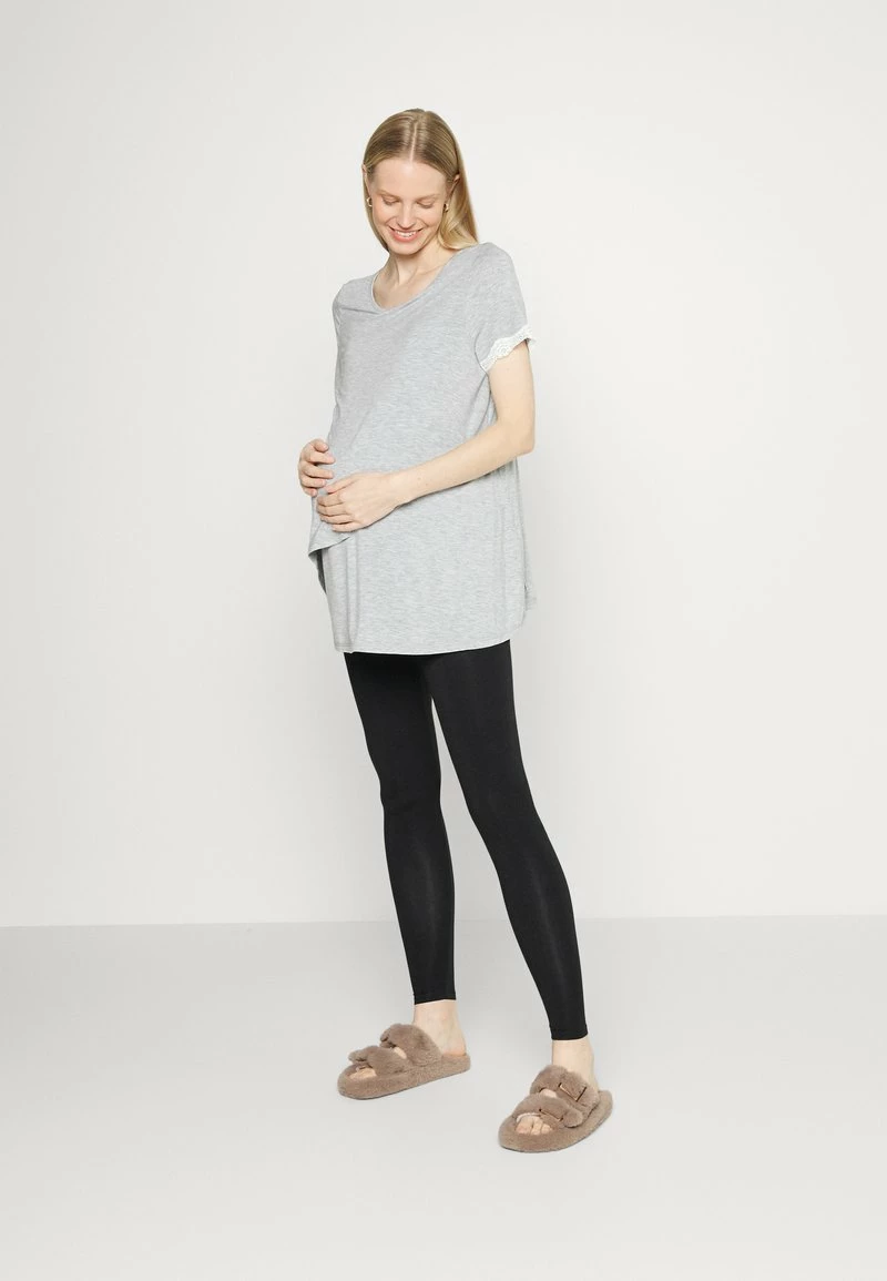 Anna Field MATERNITY LEGGING SET - Pijama - Grey/black, Mujer 4 Anna Field MATERNITY LEGGING SET - Pijama - Grey/black, Mujer - Imagen 2