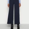 Anna Field Flared Leg Business Trousers - Pantalones - Dark Blue, Mujer