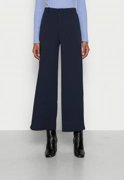 Anna Field Flared Leg Business Trousers - Pantalones - Dark Blue, Mujer