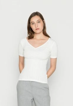 Anna Field Camiseta Básica - White, Mujer