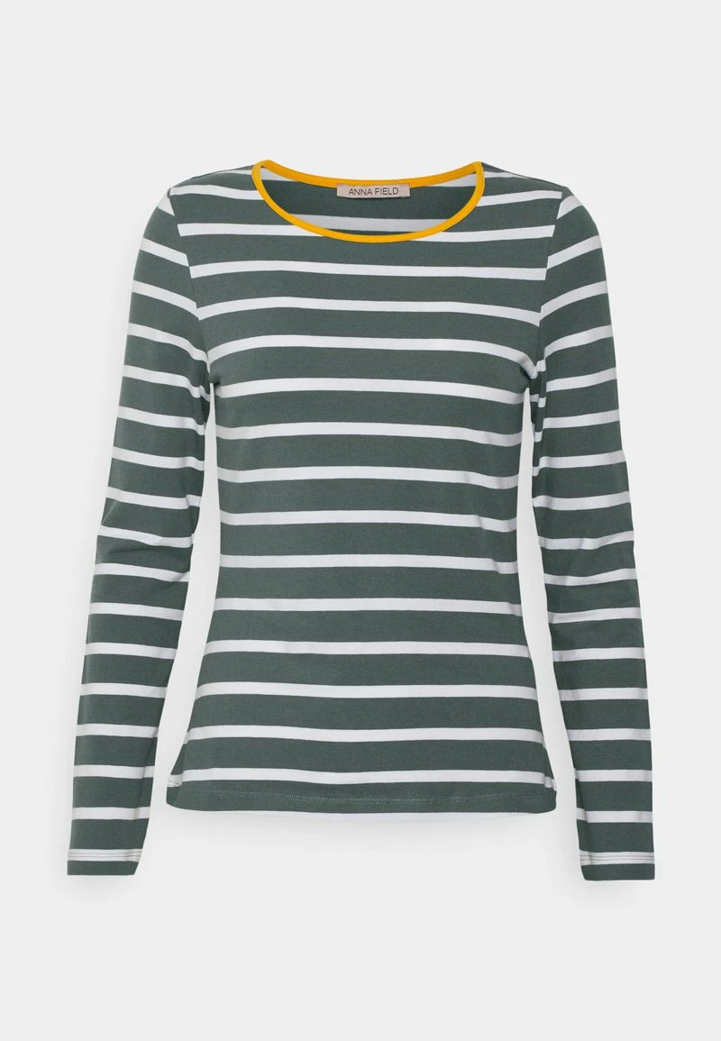 Anna Field STRIPEY CONTRAST - Camiseta De Manga Larga - Light Green, Mujer 3 Anna Field STRIPEY CONTRAST - Camiseta De Manga Larga - Light Green, Mujer