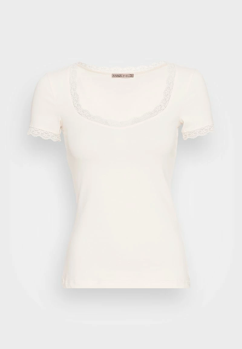 Anna Field Camiseta Básica - Sand, Mujer 6 Anna Field Camiseta Básica - Sand, Mujer - Imagen 4