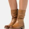 Anna Field LEATHER - Botines - Cognac, Mujer