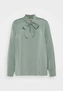 Anna Field Pussy Bow Blouse - Blusa - Green, Mujer