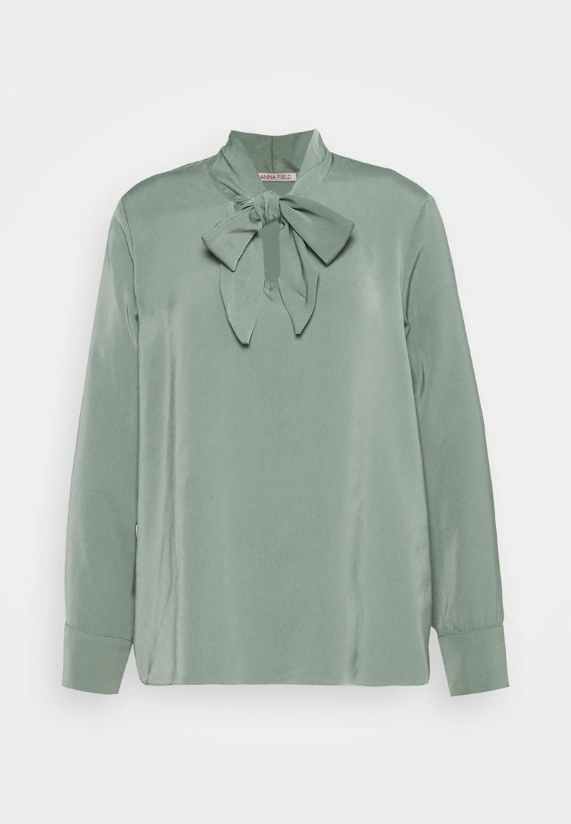 Anna Field Pussy Bow Blouse - Blusa - Green, Mujer 3 Anna Field Pussy Bow Blouse - Blusa - Green, Mujer