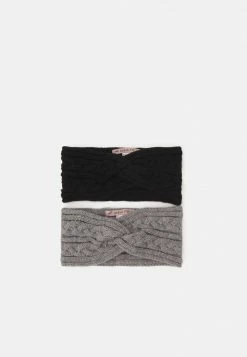 Anna Field 2 PACK - Orejeras - Black/grey, Mujer