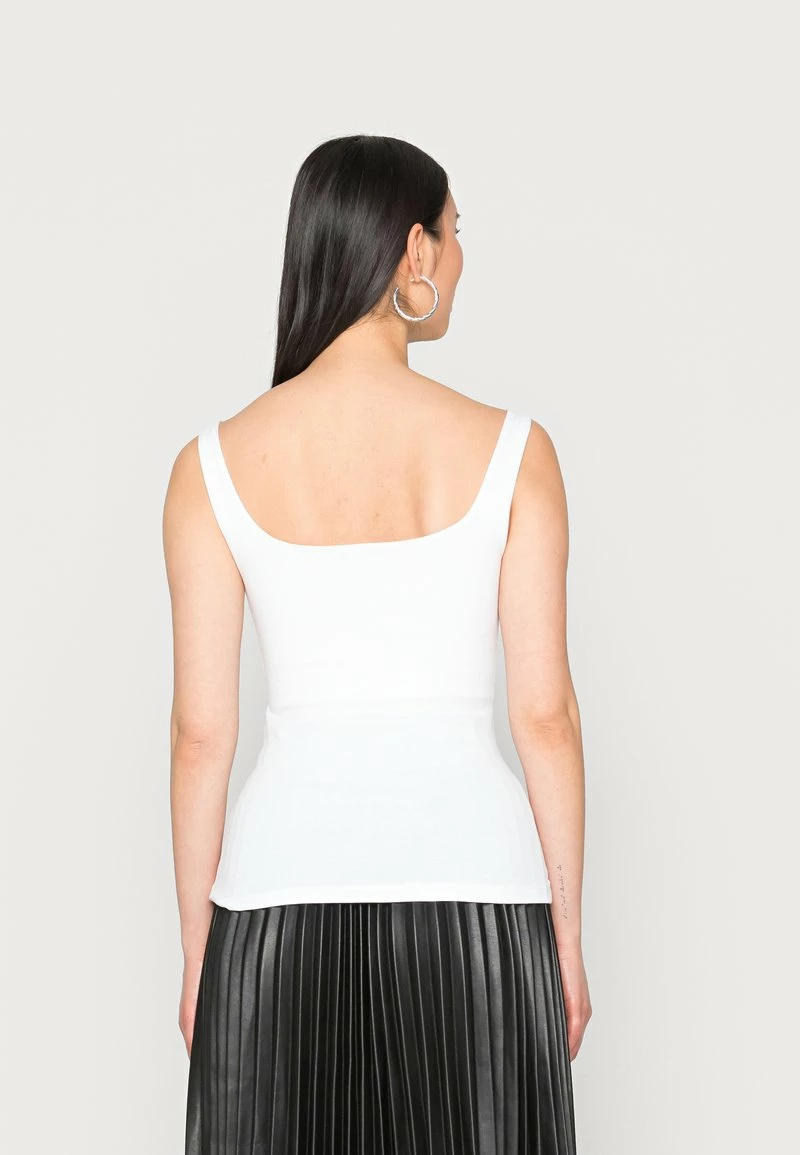 Anna Field MINIMAL TANK WITH SQUARE ROUND NECKLINE - Top - White, Mujer 5 Anna Field MINIMAL TANK WITH SQUARE ROUND NECKLINE - Top - White, Mujer - Imagen 3