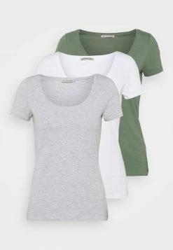 Anna Field 3 PACK - Camiseta Básica - White/mottled Light Grey/light Green, Mujer 16 Anna Field 3 PACK - Camiseta Básica - White/mottled Light Grey/light Green, Mujer -Anna Field Ventas 2022 b8cbca3d6ca846908581ba95a1a19db1