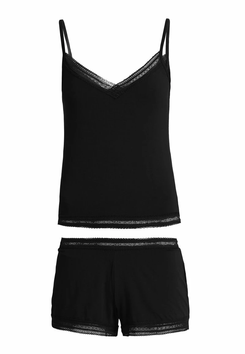 Anna Field CLAIRE FAGOTTING SHORT SET - Pijama - Black, Mujer 7 Anna Field CLAIRE FAGOTTING SHORT SET - Pijama - Black, Mujer - Imagen 5