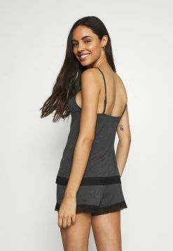 Anna Field CLAIRE FAGOTTING SHORT SET - Pijama - Grey, Mujer -Anna Field Ventas 2022 bf7904ccfbb144c7b61b04a76bf588f2
