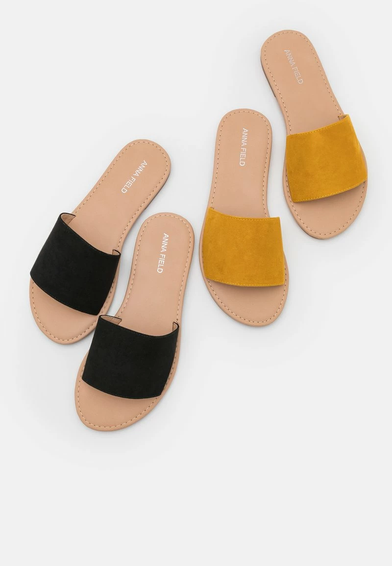 Anna Field 2 PACK - Sandalias Planas - Black/yellow, Mujer 8 Anna Field 2 PACK - Sandalias Planas - Black/yellow, Mujer - Imagen 6