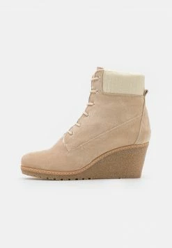 Anna Field LEATHER WINTER BOOT - Botines De Cuña - Camel, Mujer