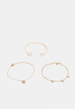 Anna Field 3 PACK - Pulsera - Gold-coloured, Mujer