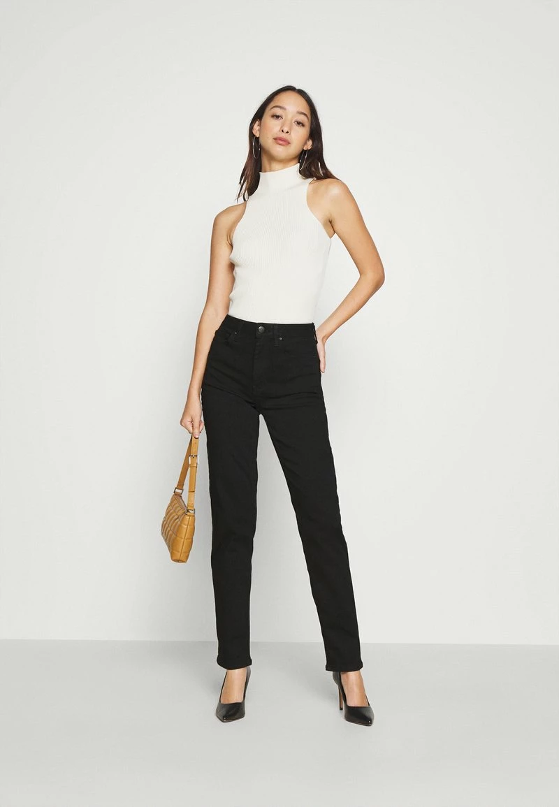 Anna Field STRAIGHT LEG - Vaqueros Rectos - Black Denim, Mujer 6 Anna Field STRAIGHT LEG - Vaqueros Rectos - Black Denim, Mujer - Imagen 4