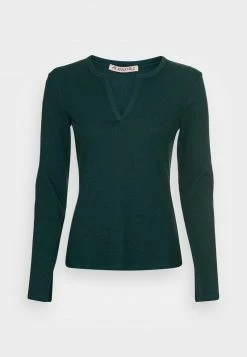 Anna Field Camiseta De Manga Larga - Dark Green, Mujer