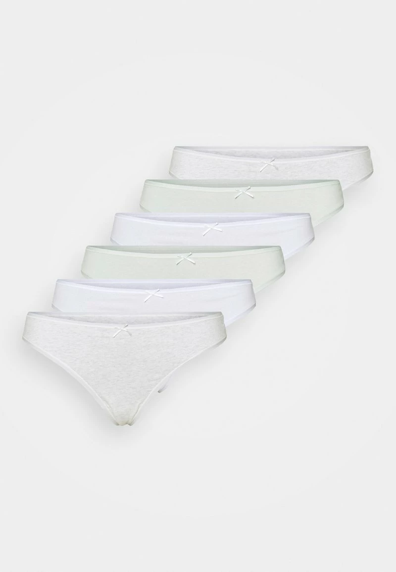 Anna Field GEORGINA 7PP THONG COTTON - Tanga - Green /grey /white, Mujer 8 Anna Field GEORGINA 7PP THONG COTTON - Tanga - Green /grey /white, Mujer - Imagen 6