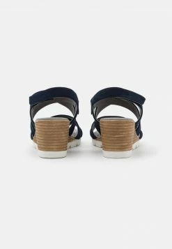 Anna Field LEATHER - Sandalias De Cuña - Blue, Mujer -Anna Field Ventas 2022 c75cf1dae66d4ef6b2a8b14f5cc929cb