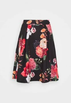 Anna Field Falda Plisada - Black/pink, Mujer
