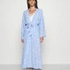 Anna Field LISHA LONG PRINTED ROBE - Albornoz - Blue Denim, Mujer -Anna Field Ventas 2022 cc3036a3bd6f4a40b8823085c482dc93