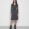 Anna Field POLO MIDI DRESS - Vestido De Punto - Mottled Dark Grey, Mujer -Anna Field Ventas 2022 cd62271e2906418cbe65b2f9ab118f4d